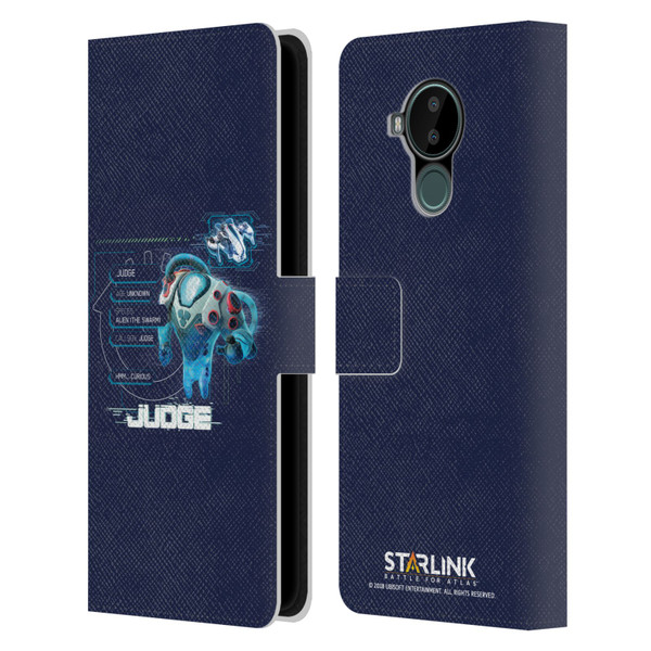 Starlink Battle for Atlas Character Art Judge 2 Leather Book Wallet Case Cover For Nokia C30