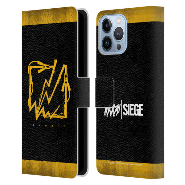 Tom Clancy's Rainbow Six Siege Icons Bandit Leather Book Wallet Case Cover For Apple iPhone 13 Pro Max