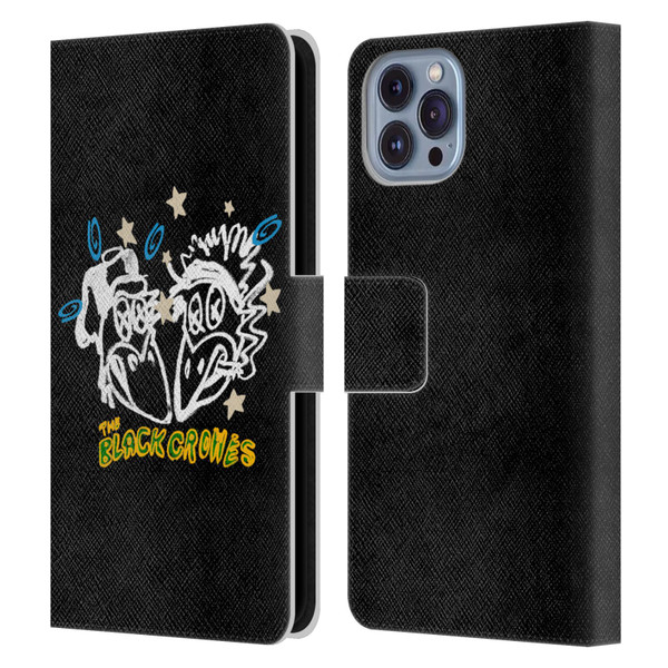 The Black Crowes Graphics Heads Leather Book Wallet Case Cover For Apple iPhone 14
