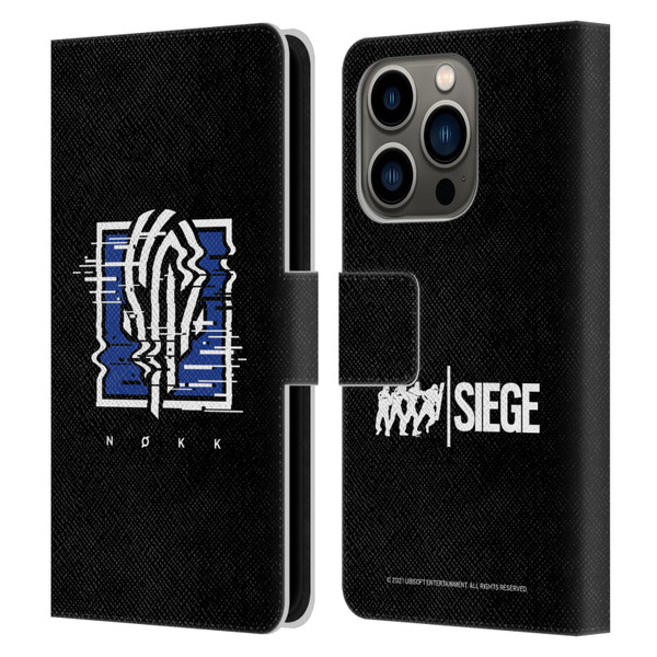 Tom Clancy's Rainbow Six Siege Icons Nokk Leather Book Wallet Case Cover For Apple iPhone 14 Pro