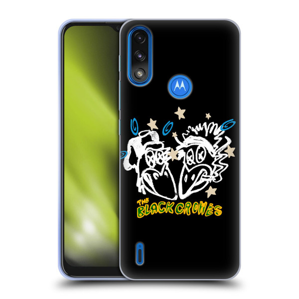 The Black Crowes Graphics Heads Soft Gel Case for Motorola Moto E7 Power / Moto E7i Power