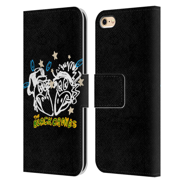 The Black Crowes Graphics Heads Leather Book Wallet Case Cover For Apple iPhone 6 / iPhone 6s