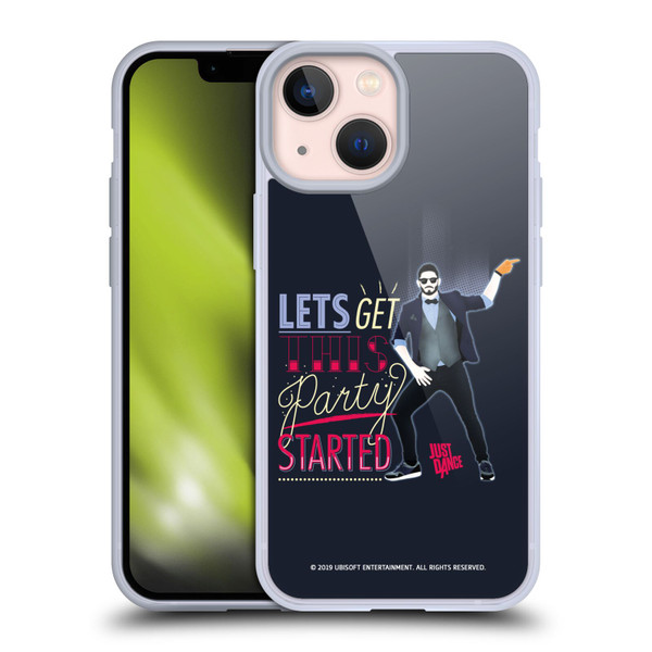 Just Dance Artwork Compositions Party Started Soft Gel Case for Apple iPhone 13 Mini