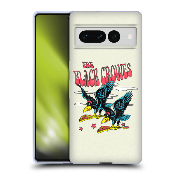 The Black Crowes Graphics Flying Guitars Soft Gel Case for Google Pixel 7 Pro