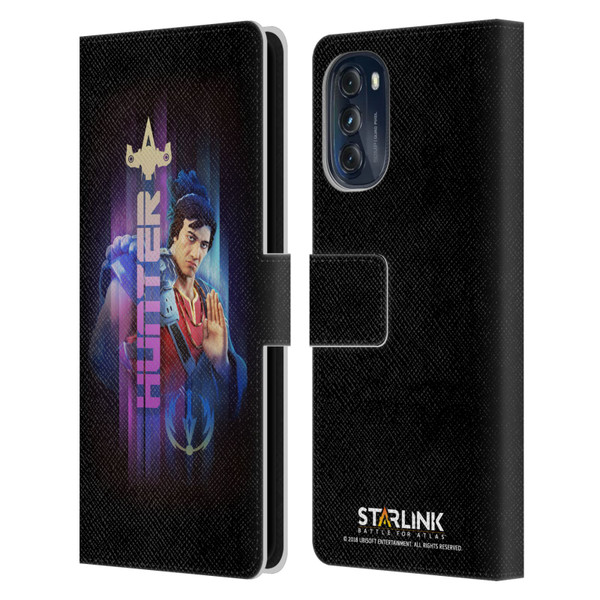 Starlink Battle for Atlas Character Art Hunter Hakka Leather Book Wallet Case Cover For Motorola Moto G (2022)