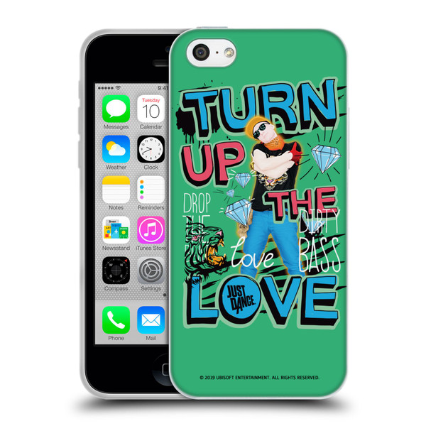 Just Dance Artwork Compositions Drop The Beat Soft Gel Case for Apple iPhone 5c