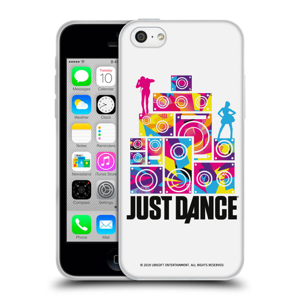 Just Dance Artwork Compositions Silhouette 5 Soft Gel Case for Apple iPhone 5c