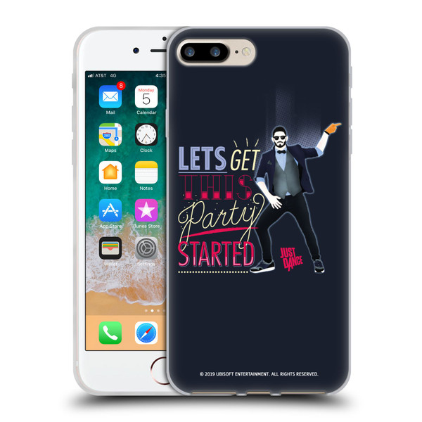 Just Dance Artwork Compositions Party Started Soft Gel Case for Apple iPhone 7 Plus / iPhone 8 Plus