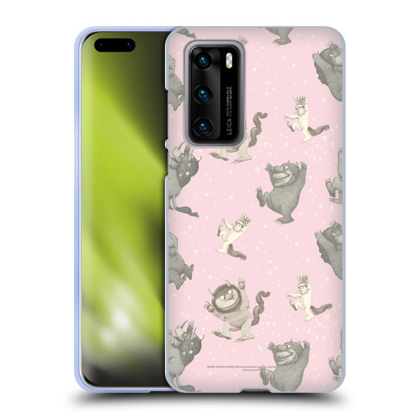 Where the Wild Things Are Literary Graphics Pink Pattern Soft Gel Case for Huawei P40 5G