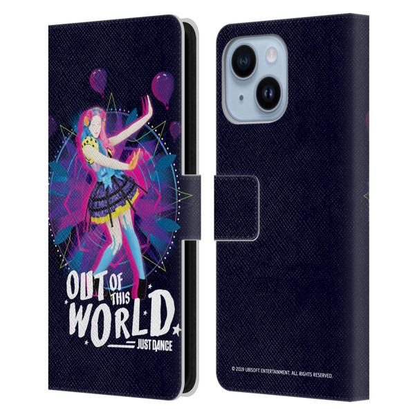 Just Dance Artwork Compositions Out Of This World Leather Book Wallet Case Cover For Apple iPhone 14 Plus
