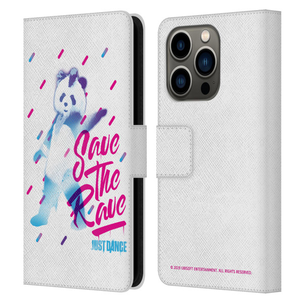 Just Dance Artwork Compositions Save The Rave Leather Book Wallet Case Cover For Apple iPhone 14 Pro
