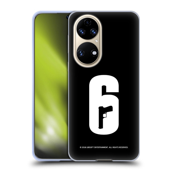 Tom Clancy's Rainbow Six Siege Logos Black And White Soft Gel Case for Huawei P50