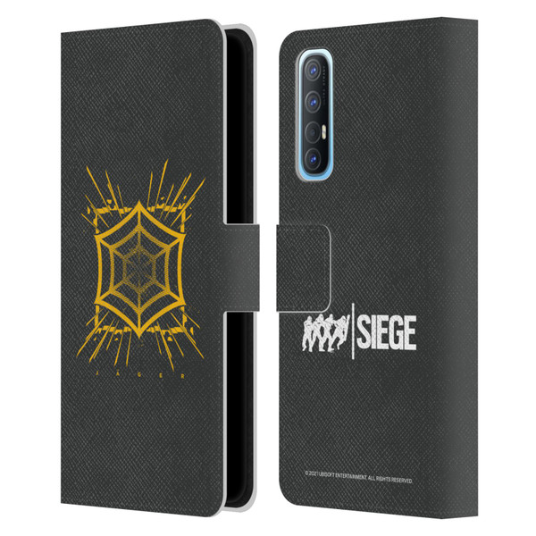 Tom Clancy's Rainbow Six Siege Icons Jager Leather Book Wallet Case Cover For OPPO Find X2 Neo 5G