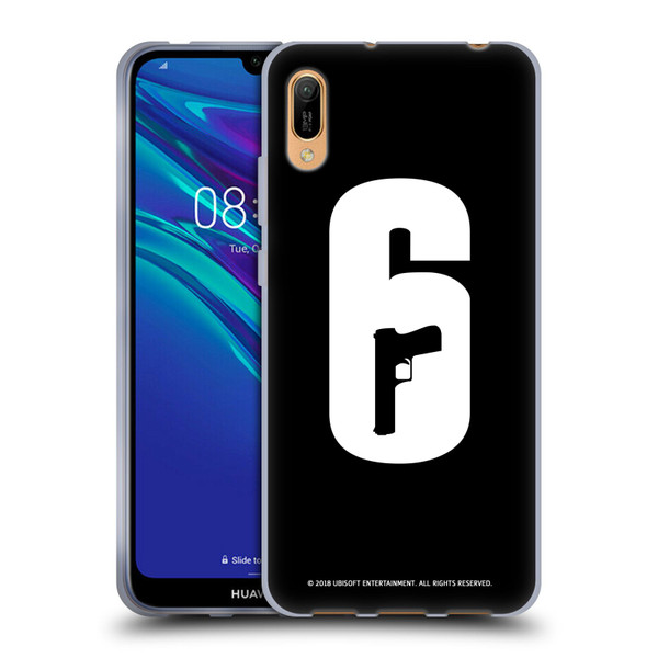 Tom Clancy's Rainbow Six Siege Logos Black And White Soft Gel Case for Huawei Y6 Pro (2019)