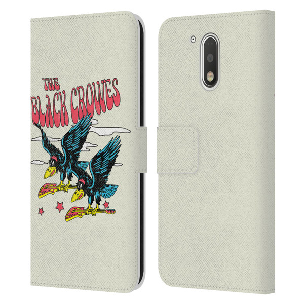 The Black Crowes Graphics Flying Guitars Leather Book Wallet Case Cover For Motorola Moto G41
