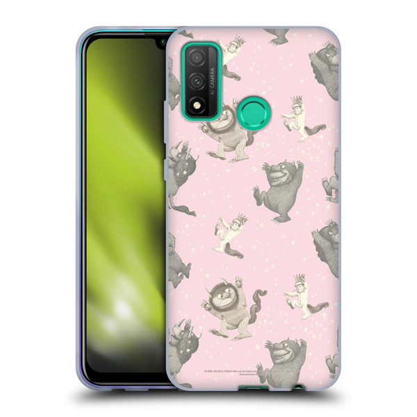 Where the Wild Things Are Literary Graphics Pink Pattern Soft Gel Case for Huawei P Smart (2020)