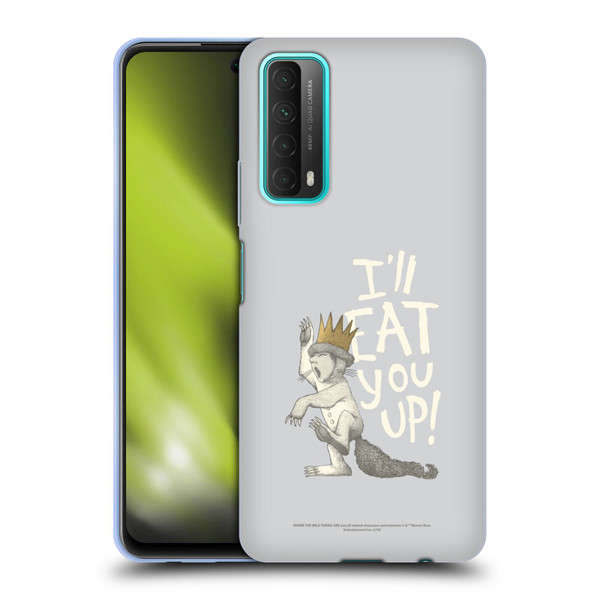 Where the Wild Things Are Literary Graphics Eat You Up Soft Gel Case for Huawei P Smart (2021)