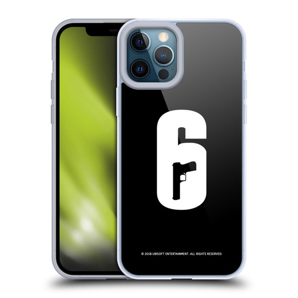 Tom Clancy's Rainbow Six Siege Logos Black And White Soft Gel Case for Apple iPhone 12 Pro Max