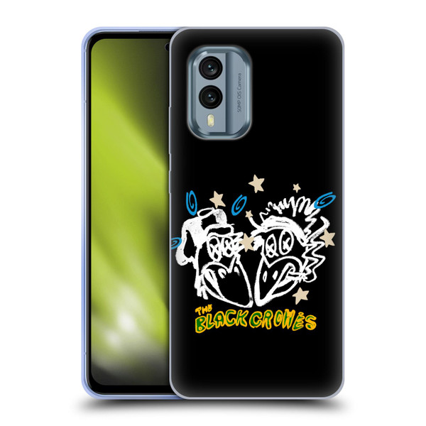 The Black Crowes Graphics Heads Soft Gel Case for Nokia X30