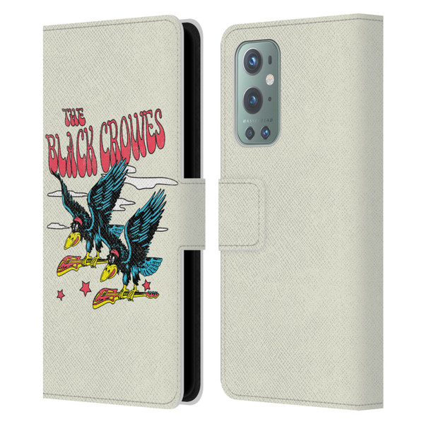 The Black Crowes Graphics Flying Guitars Leather Book Wallet Case Cover For OnePlus 9