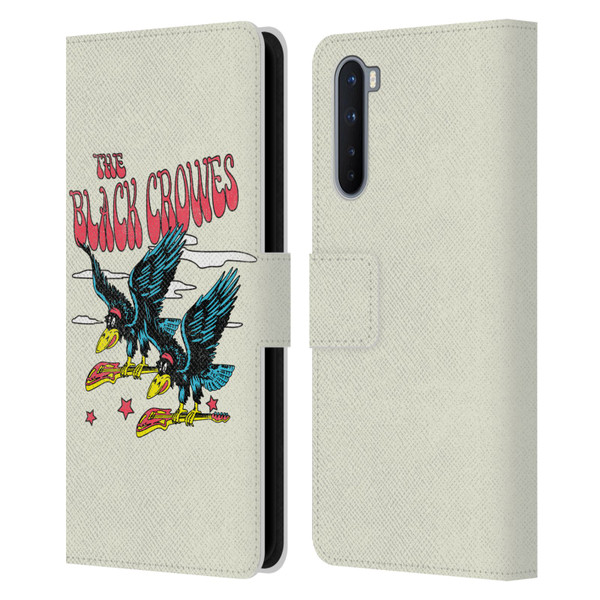 The Black Crowes Graphics Flying Guitars Leather Book Wallet Case Cover For OnePlus Nord 5G