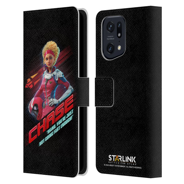 Starlink Battle for Atlas Character Art Calisto Chase Da Silva Leather Book Wallet Case Cover For OPPO Find X5 Pro