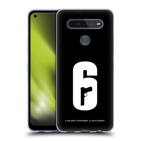 Tom Clancy's Rainbow Six Siege Logos Black And White Soft Gel Case for LG K51S