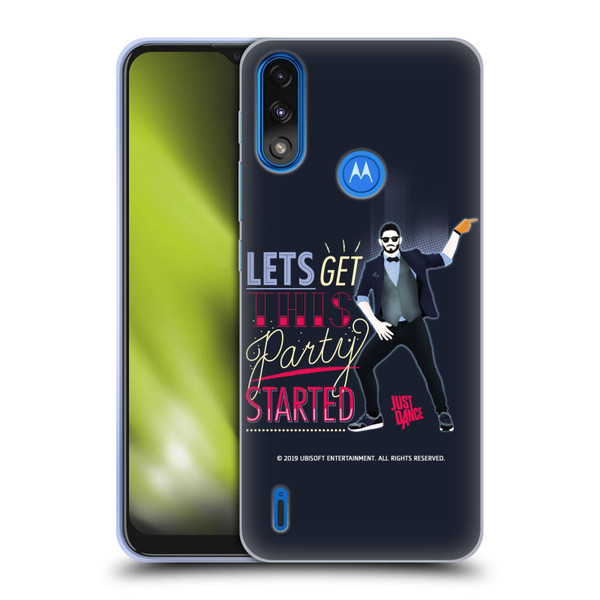 Just Dance Artwork Compositions Party Started Soft Gel Case for Motorola Moto E7 Power / Moto E7i Power