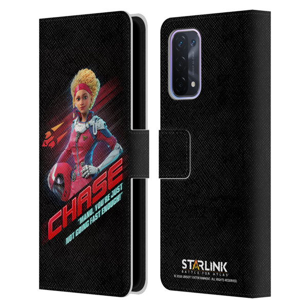 Starlink Battle for Atlas Character Art Calisto Chase Da Silva Leather Book Wallet Case Cover For OPPO A54 5G