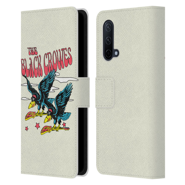 The Black Crowes Graphics Flying Guitars Leather Book Wallet Case Cover For OnePlus Nord CE 5G