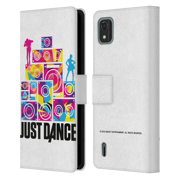 Just Dance Artwork Compositions Silhouette 4 Leather Book Wallet Case Cover For Nokia C2 2nd Edition