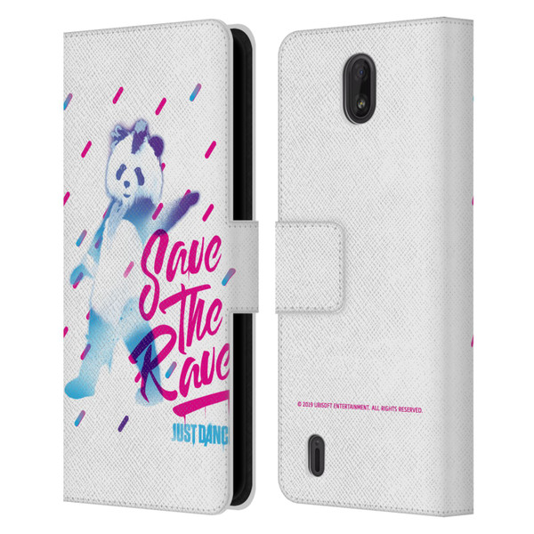Just Dance Artwork Compositions Save The Rave Leather Book Wallet Case Cover For Nokia C01 Plus/C1 2nd Edition