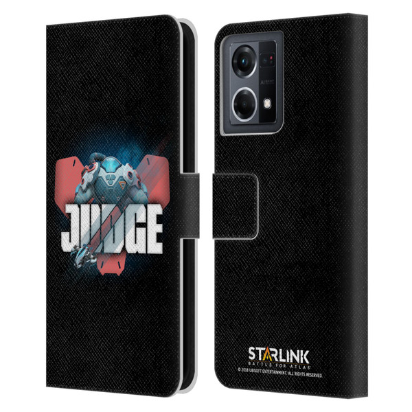 Starlink Battle for Atlas Character Art Judge Leather Book Wallet Case Cover For OPPO Reno8 4G