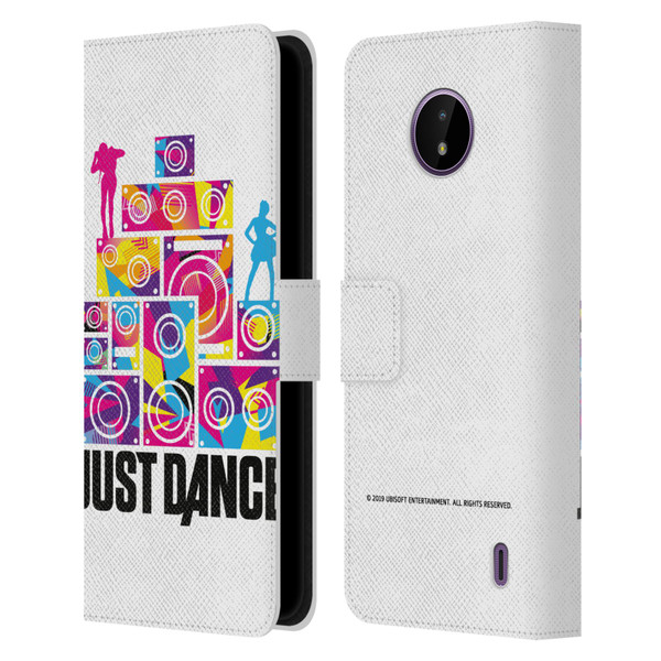 Just Dance Artwork Compositions Silhouette 4 Leather Book Wallet Case Cover For Nokia C10 / C20