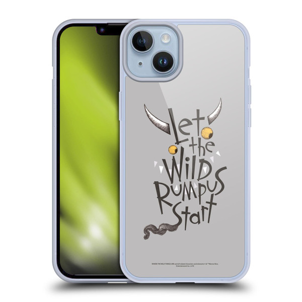 Where the Wild Things Are Literary Graphics Rumpus Soft Gel Case for Apple iPhone 14 Plus
