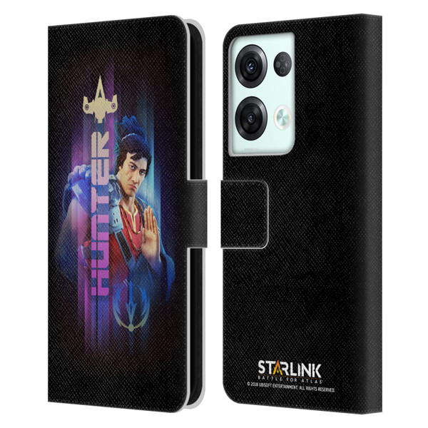 Starlink Battle for Atlas Character Art Hunter Hakka Leather Book Wallet Case Cover For OPPO Reno8 Pro