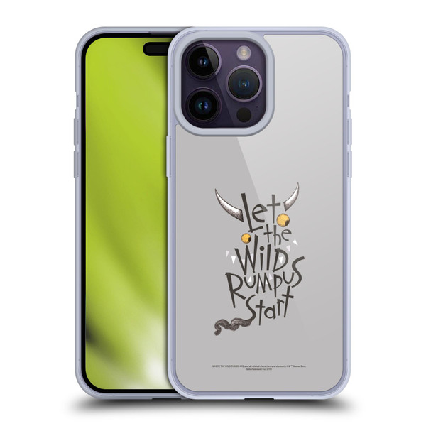 Where the Wild Things Are Literary Graphics Rumpus Soft Gel Case for Apple iPhone 14 Pro Max