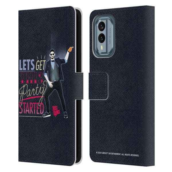 Just Dance Artwork Compositions Party Started Leather Book Wallet Case Cover For Nokia X30