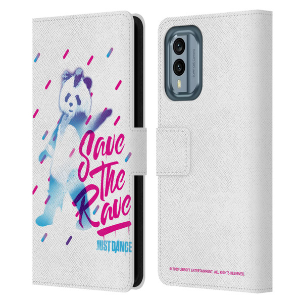 Just Dance Artwork Compositions Save The Rave Leather Book Wallet Case Cover For Nokia X30