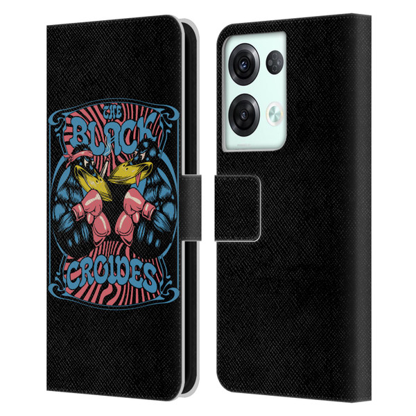 The Black Crowes Graphics Boxing Leather Book Wallet Case Cover For OPPO Reno8 Pro
