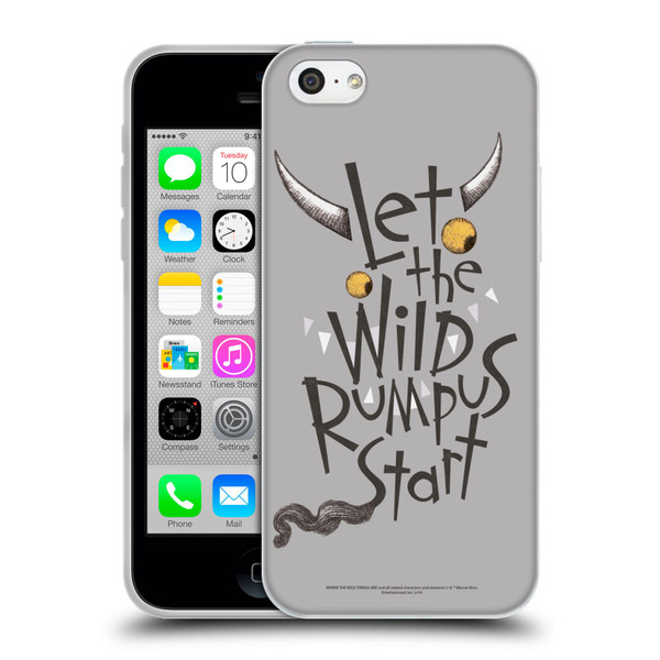 Where the Wild Things Are Literary Graphics Rumpus Soft Gel Case for Apple iPhone 5c