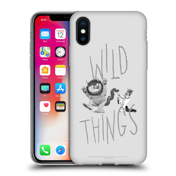 Where the Wild Things Are Literary Graphics Wild Thing Soft Gel Case for Apple iPhone X / iPhone XS