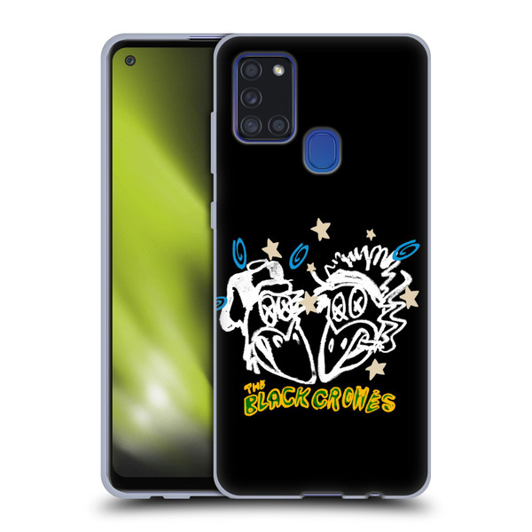 The Black Crowes Graphics Heads Soft Gel Case for Samsung Galaxy A21s (2020)