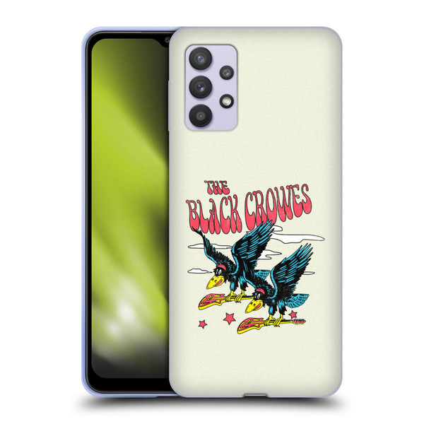 The Black Crowes Graphics Flying Guitars Soft Gel Case for Samsung Galaxy A32 5G / M32 5G (2021)
