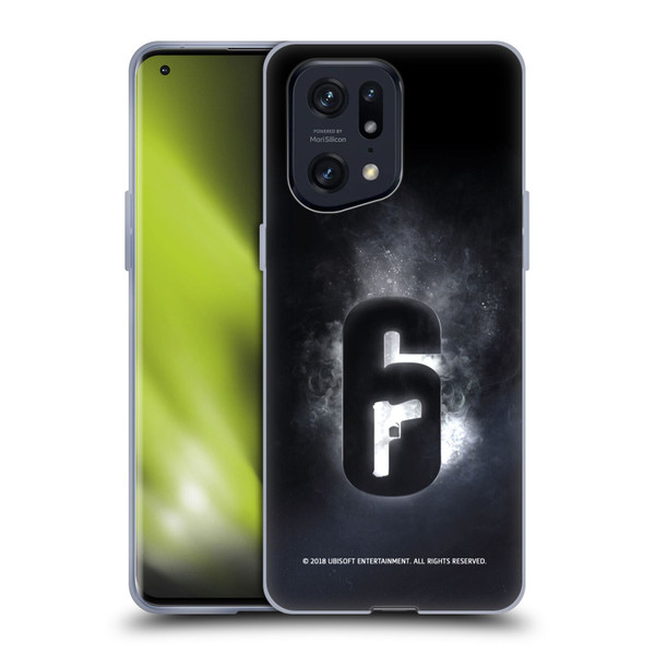 Tom Clancy's Rainbow Six Siege Logos Glow Soft Gel Case for OPPO Find X5 Pro