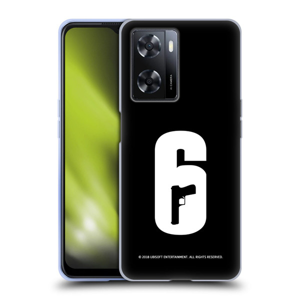 Tom Clancy's Rainbow Six Siege Logos Black And White Soft Gel Case for OPPO A57s