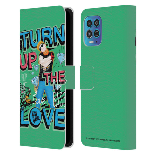 Just Dance Artwork Compositions Drop The Beat Leather Book Wallet Case Cover For Motorola Moto G100