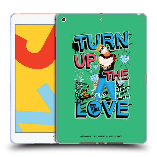 Just Dance Artwork Compositions Drop The Beat Soft Gel Case for Apple iPad 10.2 2019/2020/2021