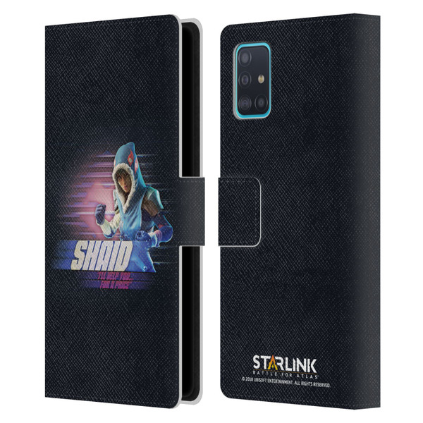Starlink Battle for Atlas Character Art Shaid Leather Book Wallet Case Cover For Samsung Galaxy A51 (2019)