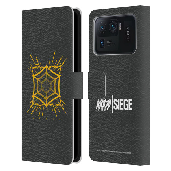 Tom Clancy's Rainbow Six Siege Icons Jager Leather Book Wallet Case Cover For Xiaomi Mi 11 Ultra